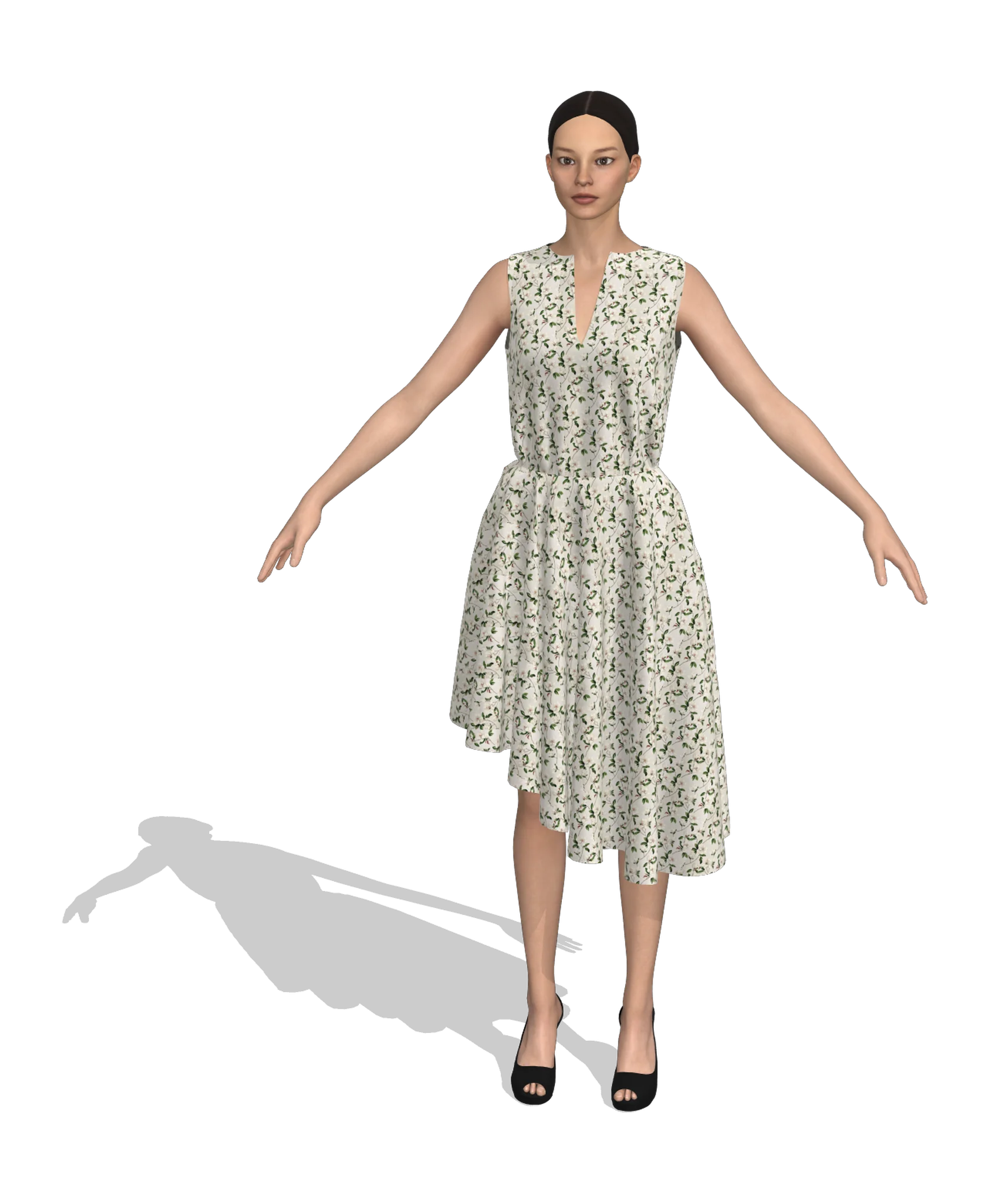 KDscion p175 asymmetric shift dress